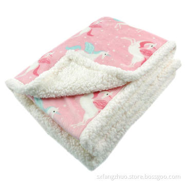soft and comfortable baby soft thick fleece blanket